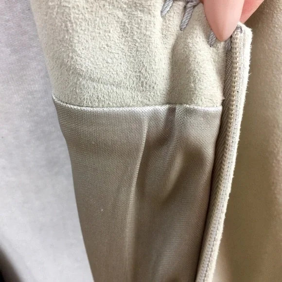 Sundance Luxe Shift Midi Dress Soft Suede Leather - Picture 12 of 14